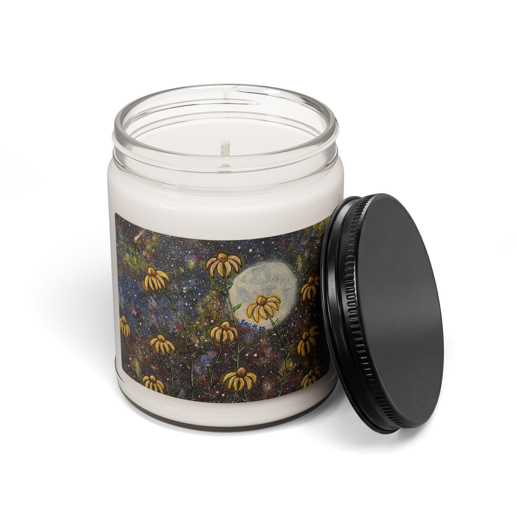 Soy Candle — Moonlit Coneflowers Scented Jar (9oz)