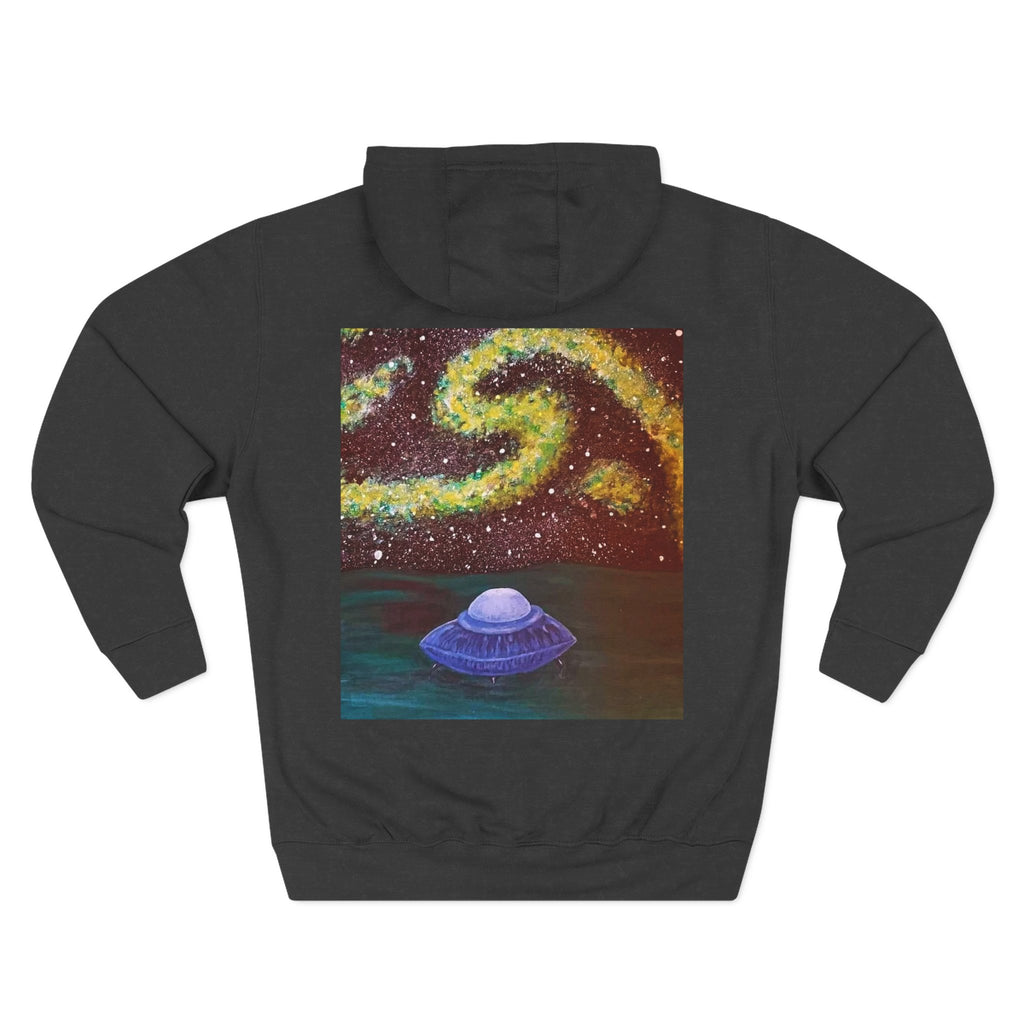 Cosmic UFO Hoodie — Galaxy Swirl Alien Space Pullover