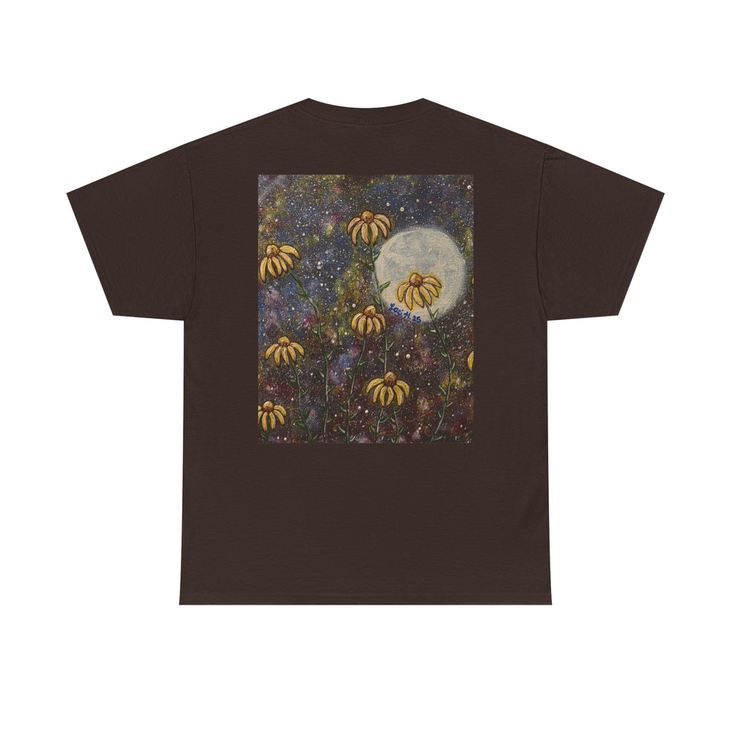 Artistic flower Print Unisex Cotton Tee, Nature Lovers Gift, Summer Wear, Bee Conservation, Cute Animal Shirt