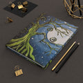Moonlit Tree Hardcover Journal — Whimsical Night Sky Sketchbook
