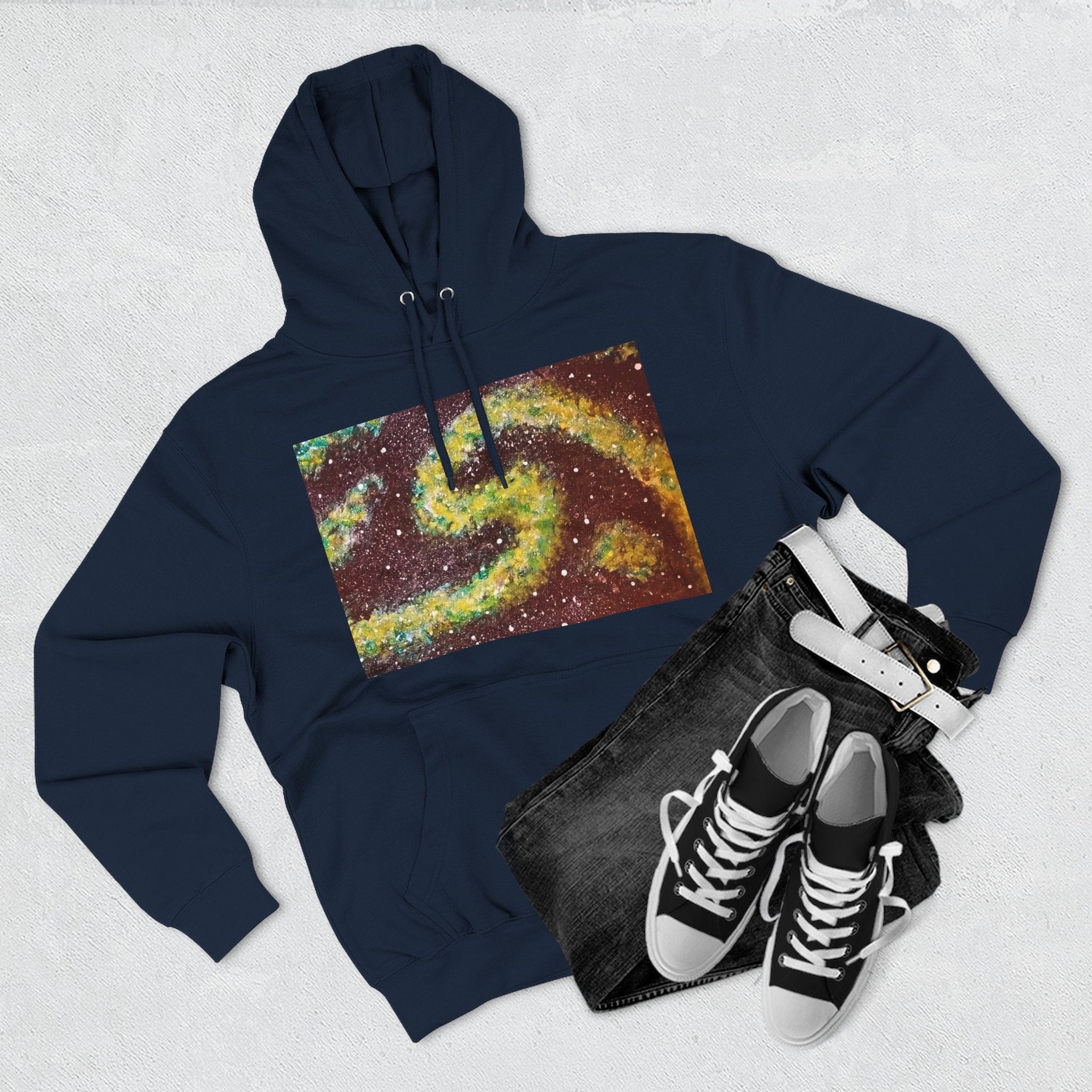 Cosmic UFO Hoodie — Galaxy Swirl Alien Space Pullover