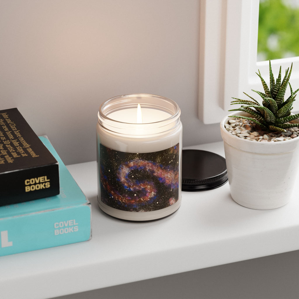 Galaxy Swirl Scented Soy Candle - 9oz Aromatherapy Jar