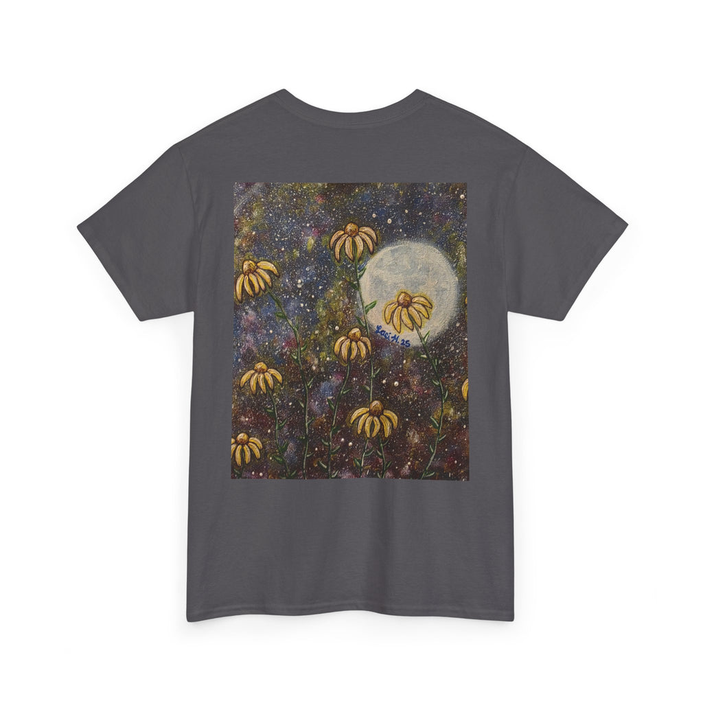Artistic flower Print Unisex Cotton Tee, Nature Lovers Gift, Summer Wear, Bee Conservation, Cute Animal Shirt