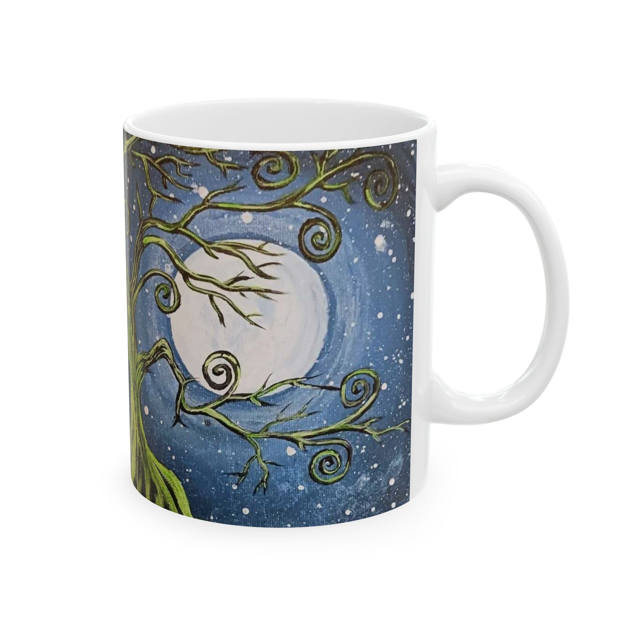 Cosmic Nature Ceramic Mug - Celestial Patterns for Coffee Lovers, Unique Gift for Astronomers, Home Decor, Space Enthusiasts, Tea Lovers