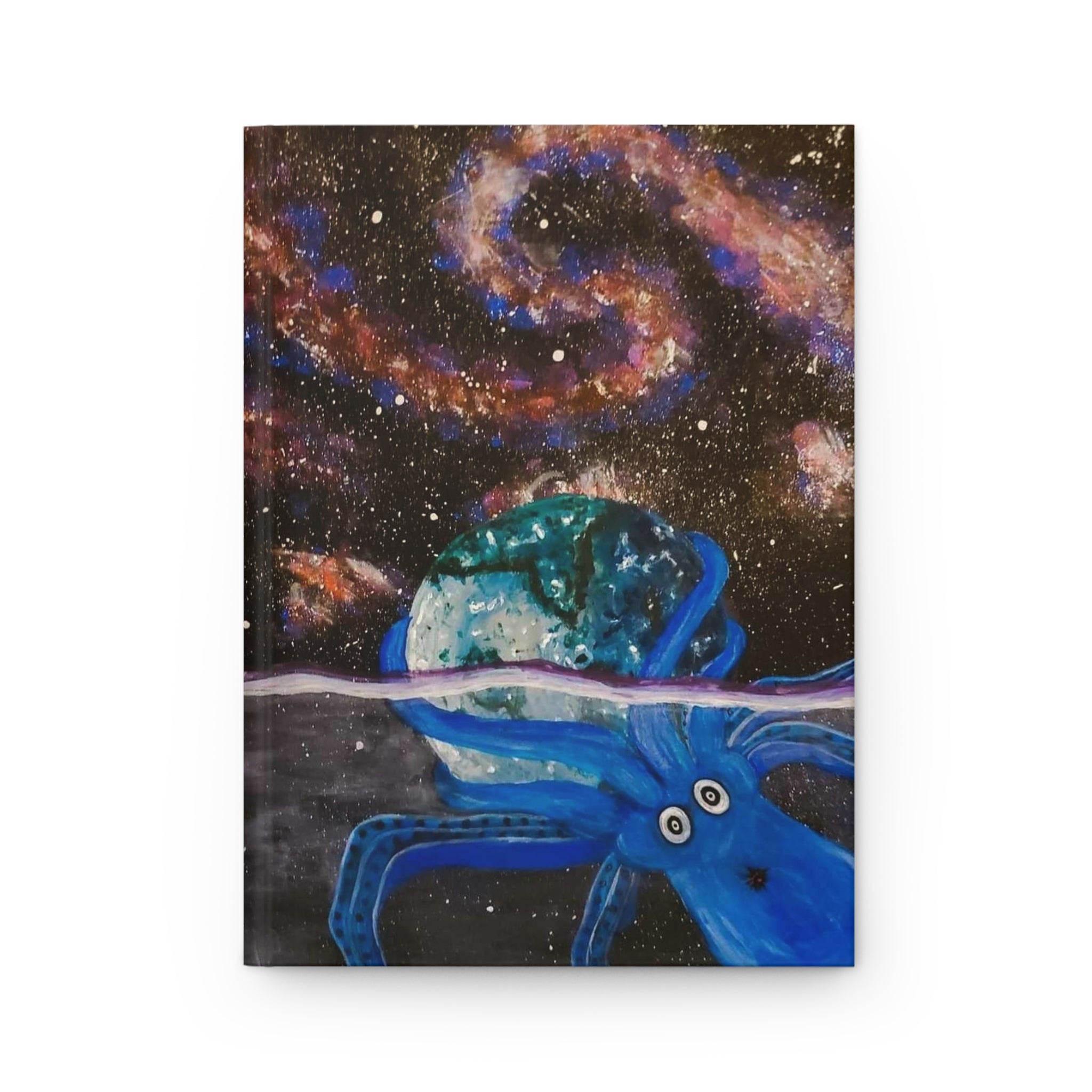 Cosmic Octopus Hardcover Journal — Space Art Notebook for Sketching & Creative Writing
