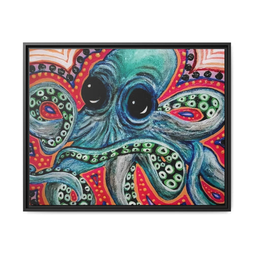 Colorful Octopus Art Print, Framed Wall Decor, Nautical Home Decor, Gifts for Ocean Lovers, Vibrant Sea Creature Artwork, Unique Gift Idea