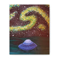 UFO Galaxy Canvas Print — Stretched Matte Wall Art