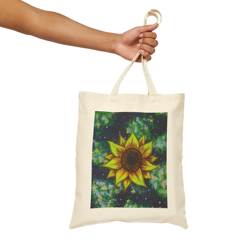 Tote Bag — Sunflower Galaxy Cotton Canvas Tote