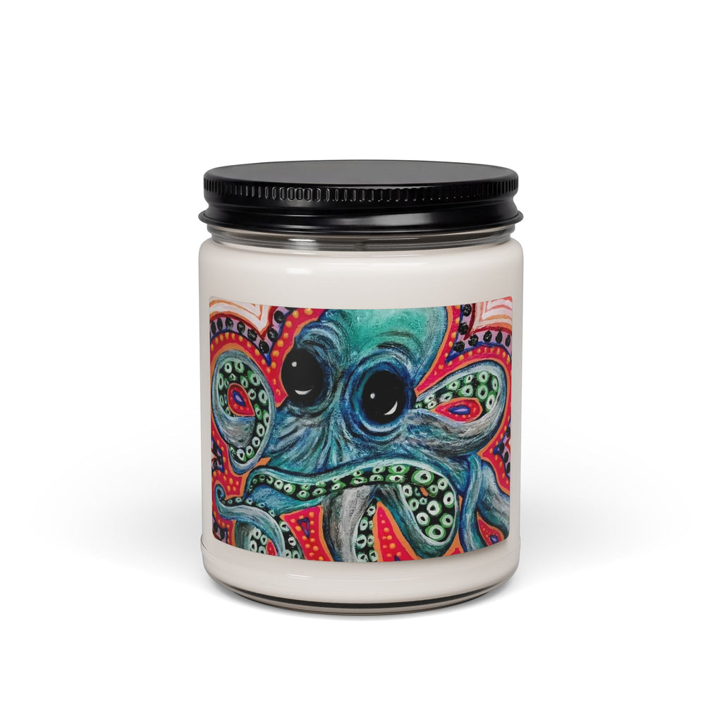 Octopus Reef Scented Soy Candle — 9oz Ocean Breeze Jar