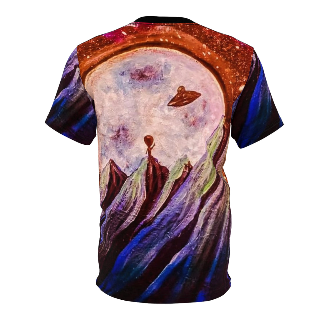 Cosmic Adventure Unisex Tee, Space Art Tee, Galaxy Shirt, Extraterrestrial T-Shirt, Unique Graphic Tee, Gift for Stargazers