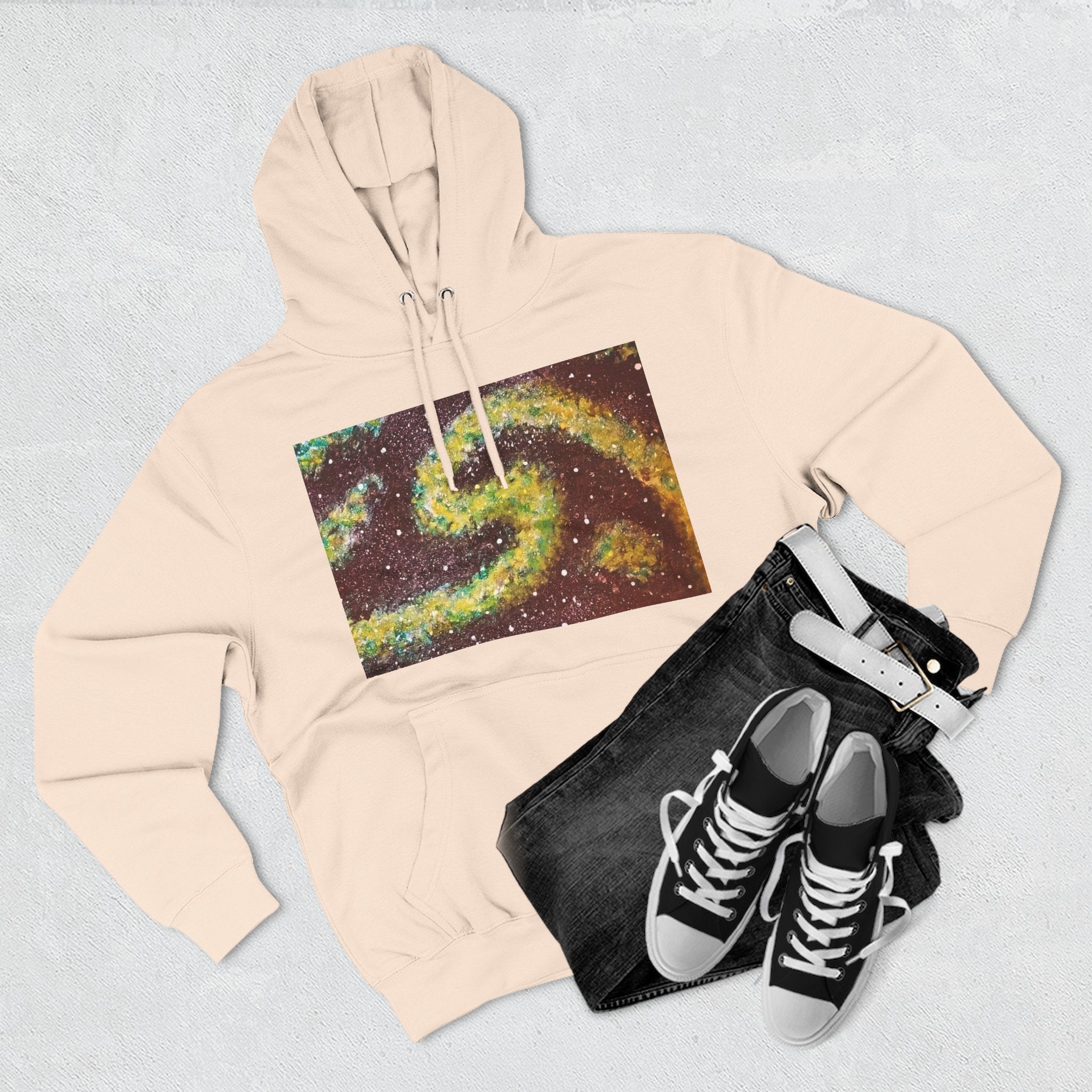 Cosmic UFO Hoodie — Galaxy Swirl Alien Space Pullover