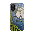 Mystical Moon Tree Tough Phone Case — Moonlit Night Protective Phone Cover