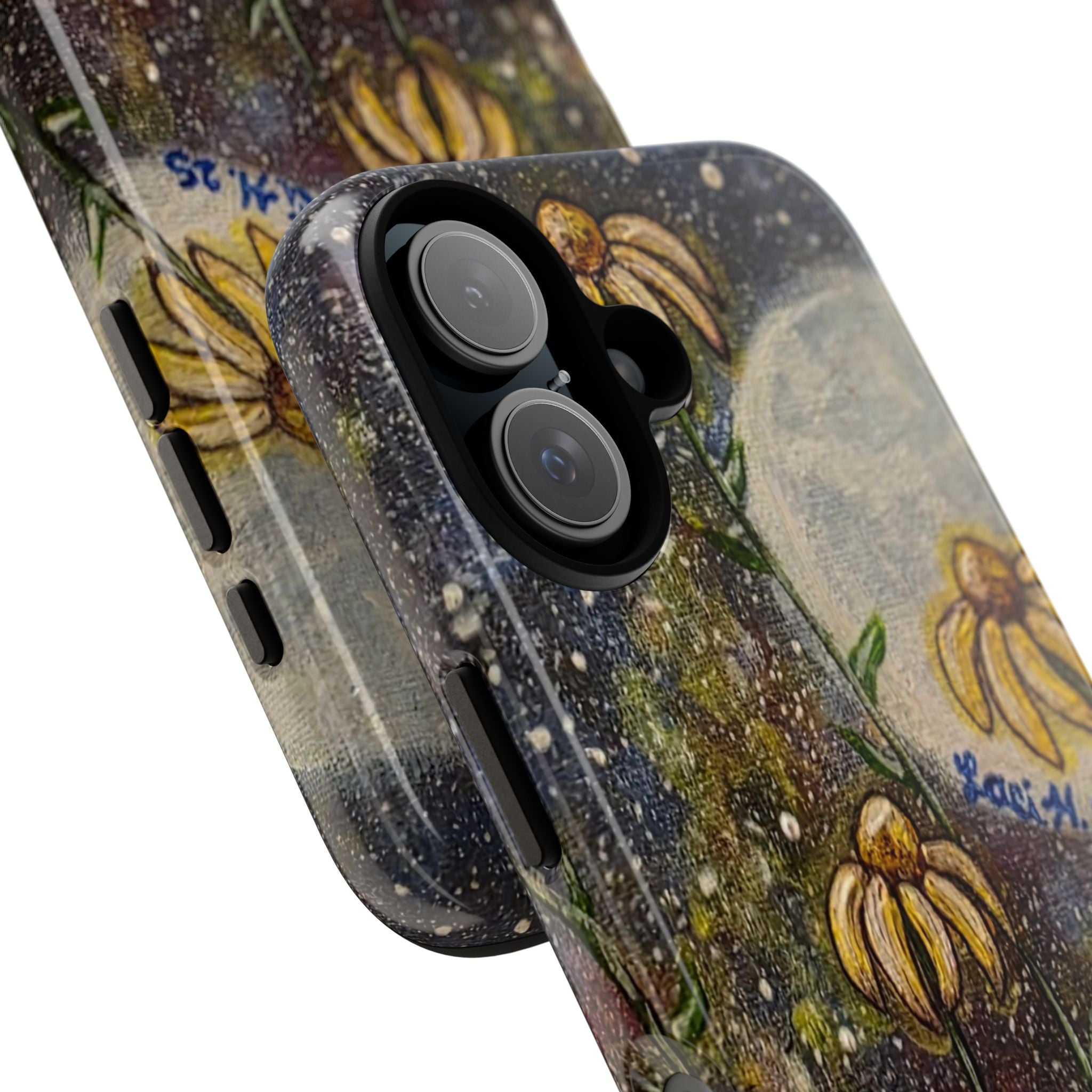 Floral Moon Phone Case — 'Zechariah 2:5' Inspired Garden Design