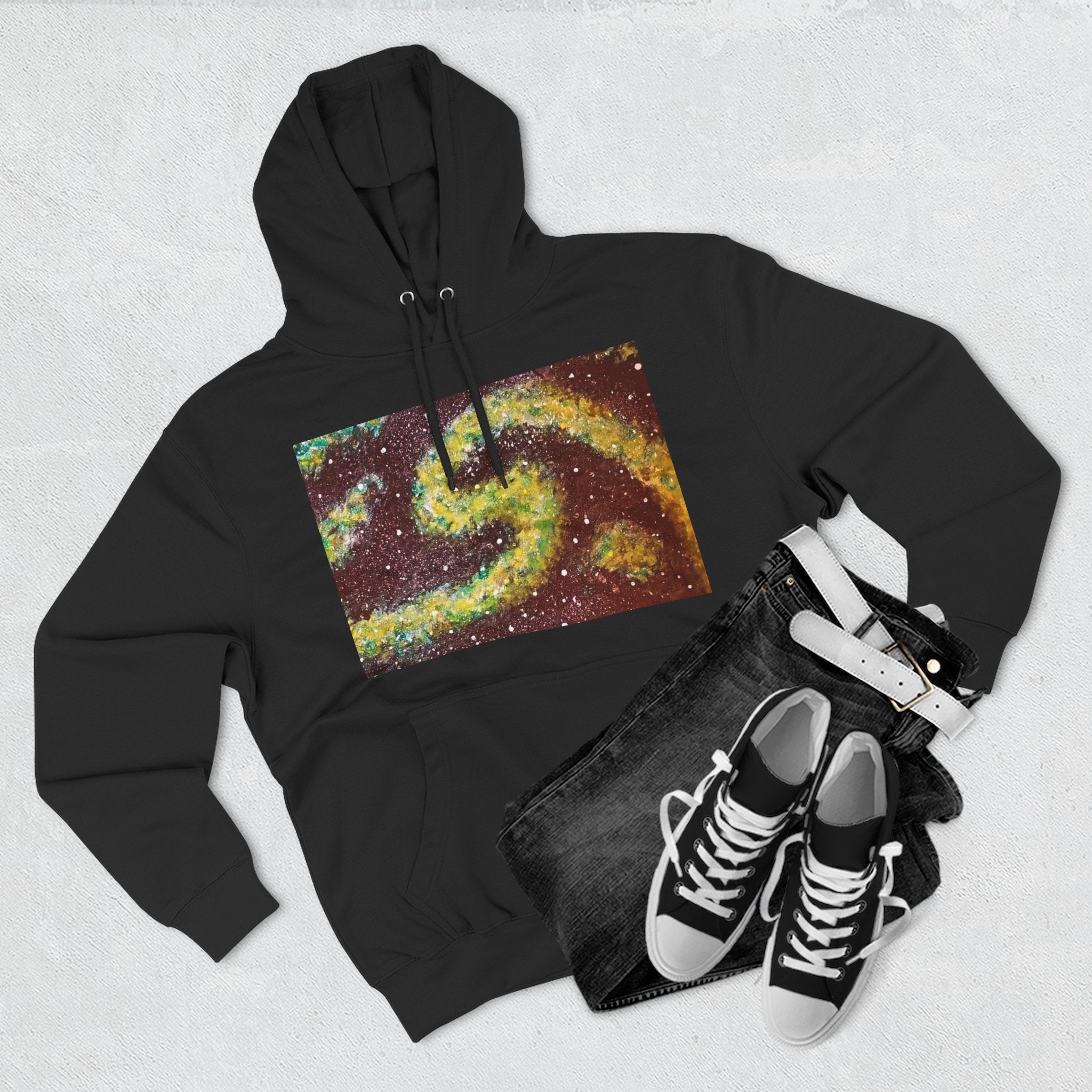 Cosmic UFO Hoodie — Galaxy Swirl Alien Space Pullover
