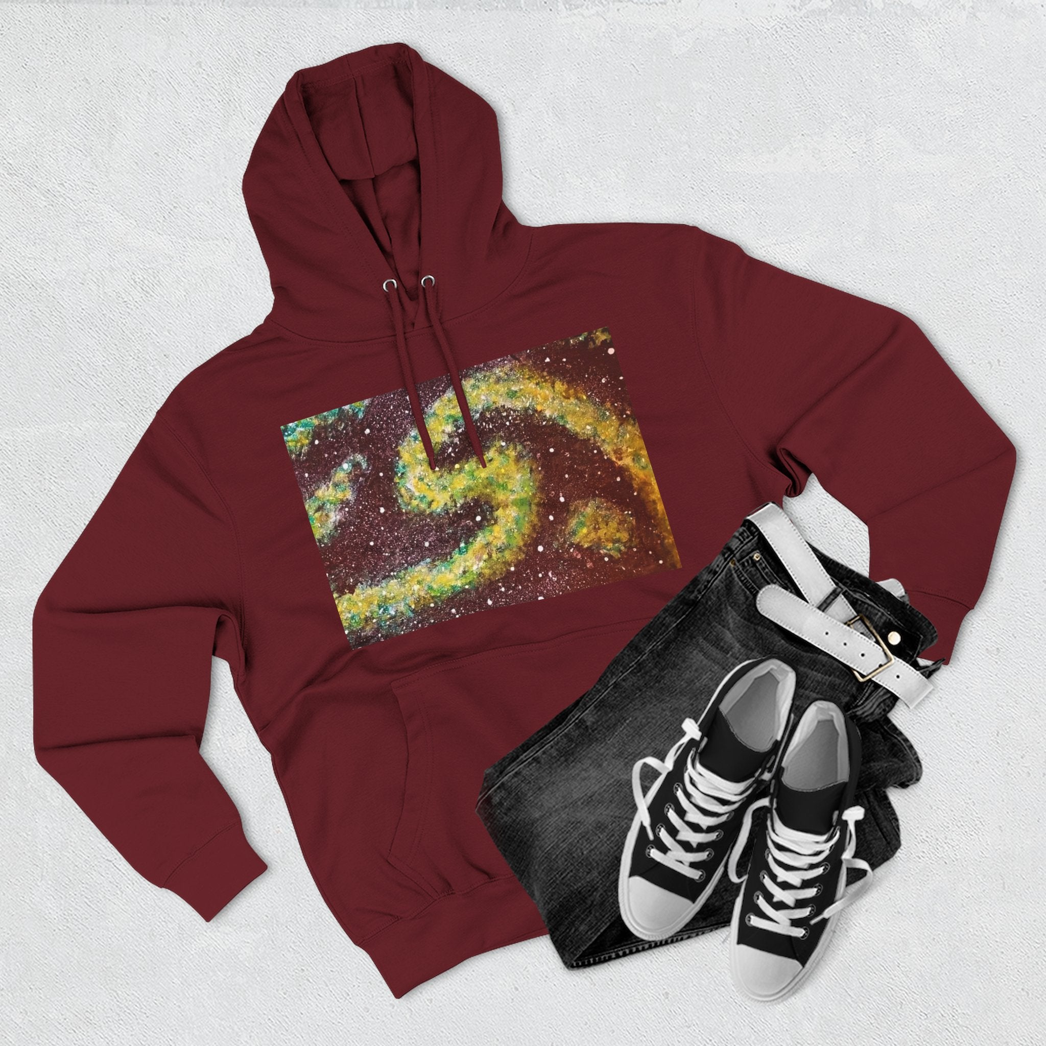 Cosmic UFO Hoodie — Galaxy Swirl Alien Space Pullover