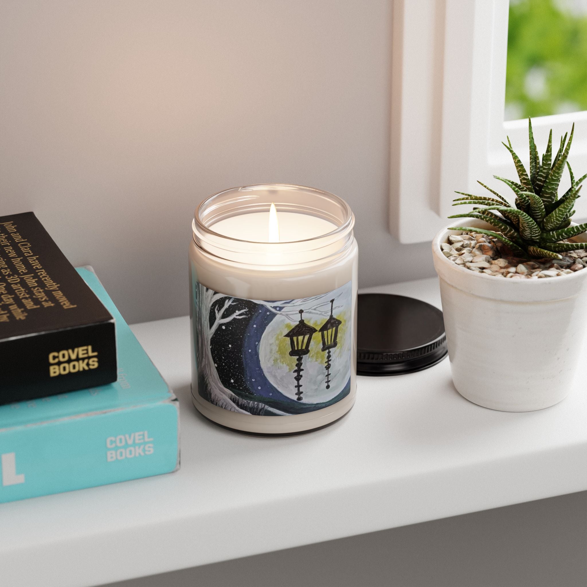 Moonlit Lantern Soy Candle — 9oz Scented Jar