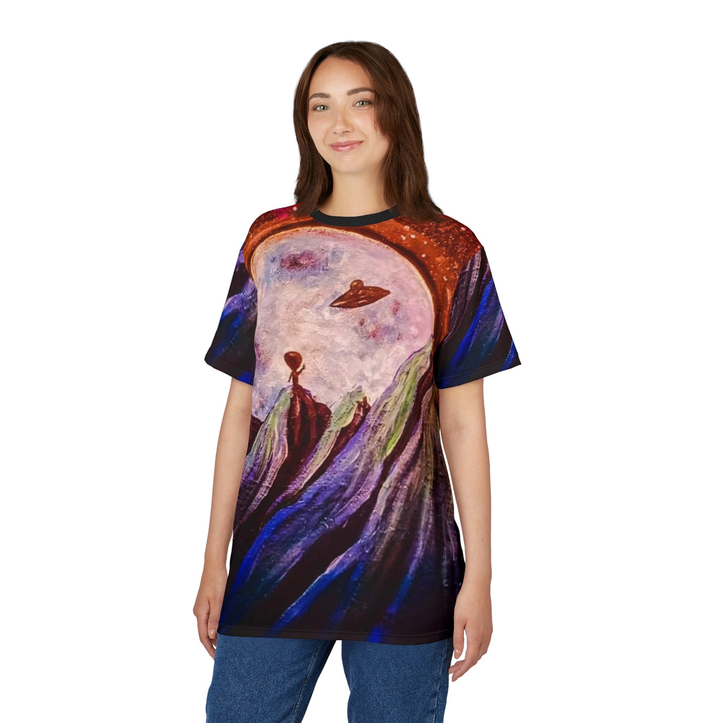 Cosmic Adventure Unisex Tee, Space Art Tee, Galaxy Shirt, Extraterrestrial T-Shirt, Unique Graphic Tee, Gift for Stargazers