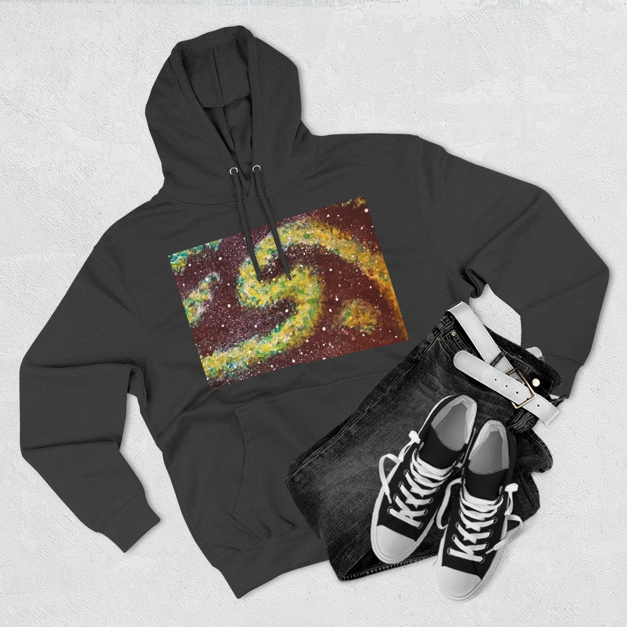 Cosmic UFO Hoodie — Galaxy Swirl Alien Space Pullover