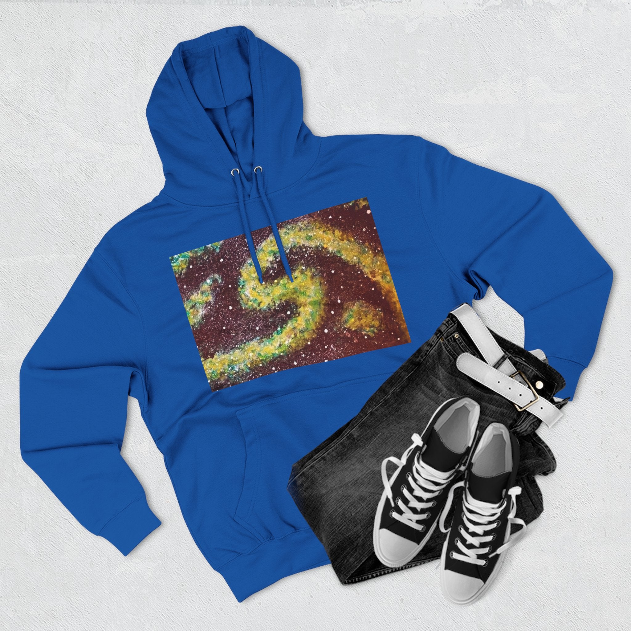 Cosmic UFO Hoodie — Galaxy Swirl Alien Space Pullover