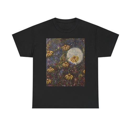 Artistic flower Print Unisex Cotton Tee, Nature Lovers Gift, Summer Wear, Bee Conservation, Cute Animal Shirt