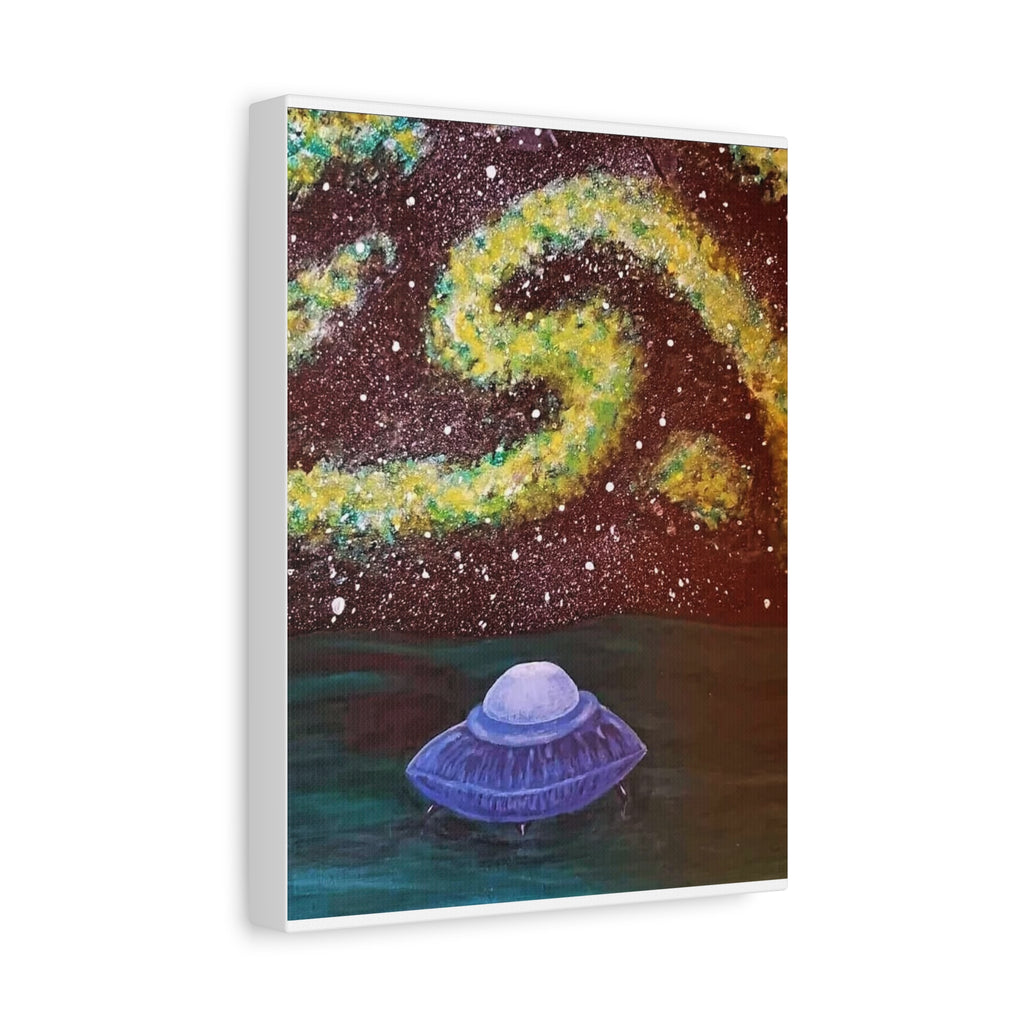 UFO Galaxy Canvas Print — Stretched Matte Wall Art