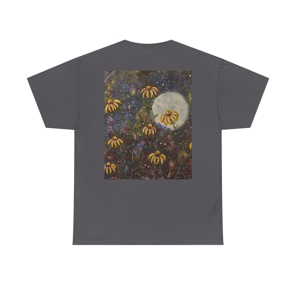 Artistic flower Print Unisex Cotton Tee, Nature Lovers Gift, Summer Wear, Bee Conservation, Cute Animal Shirt