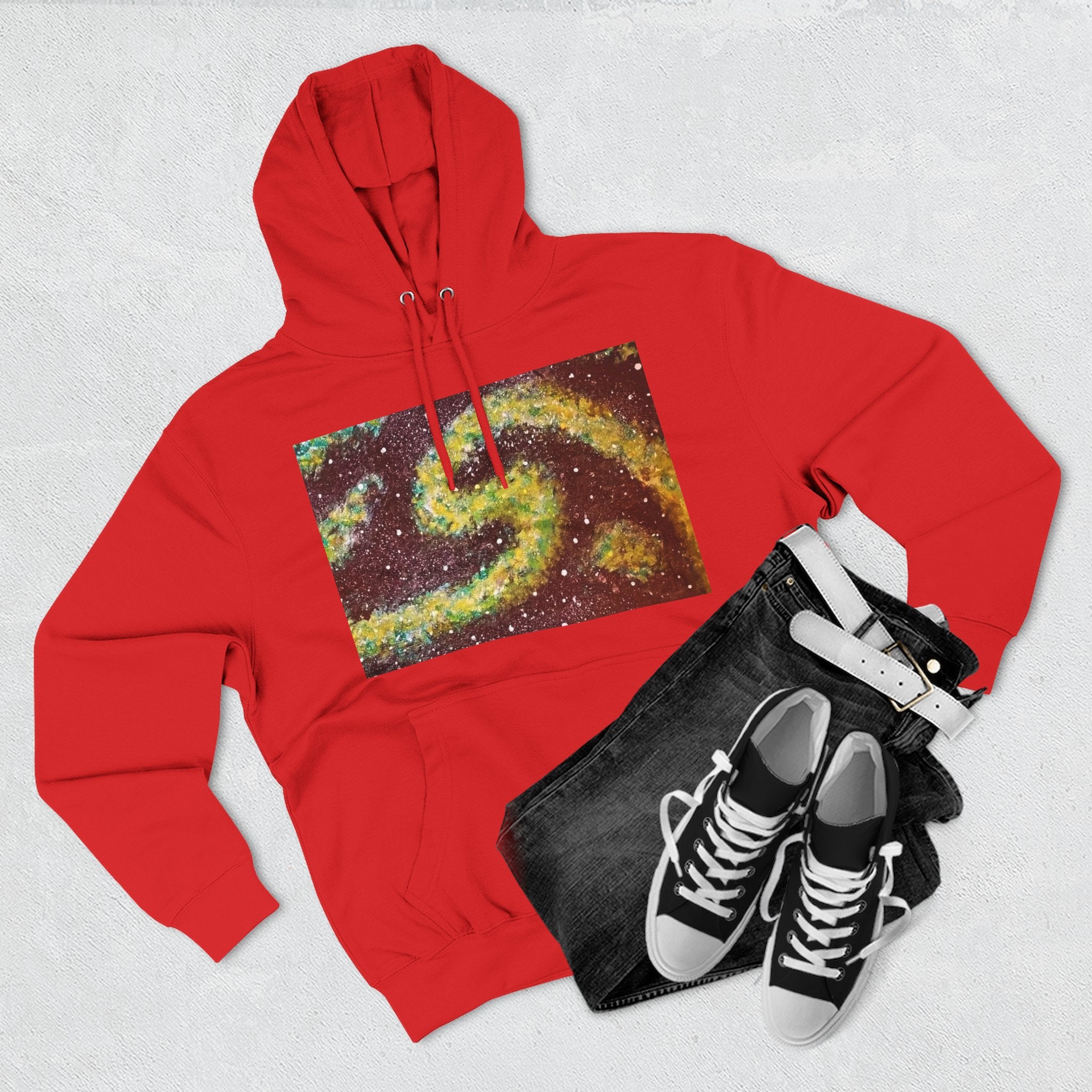 Cosmic UFO Hoodie — Galaxy Swirl Alien Space Pullover