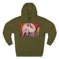 Moonlit Mountain Hoodie — Surreal Nightscape Art Fleece Hoodie