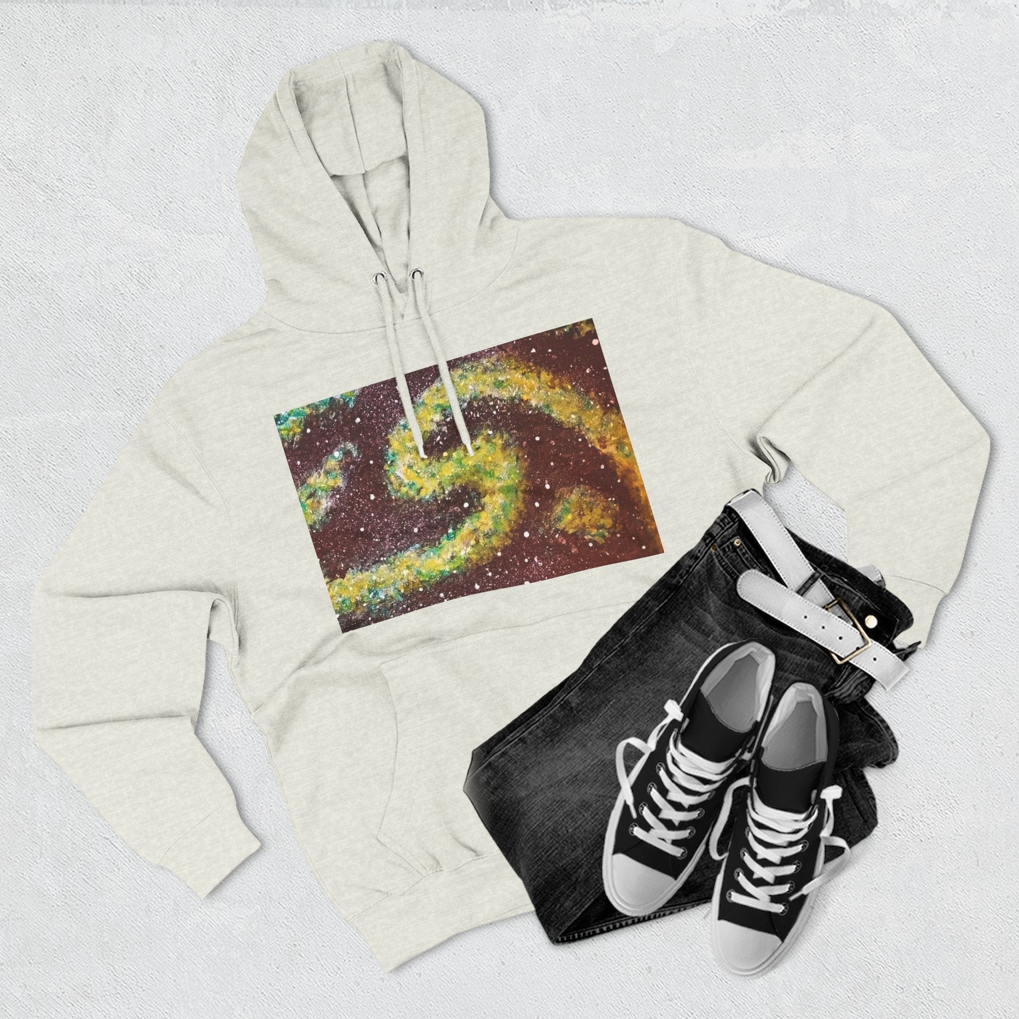 Cosmic UFO Hoodie — Galaxy Swirl Alien Space Pullover
