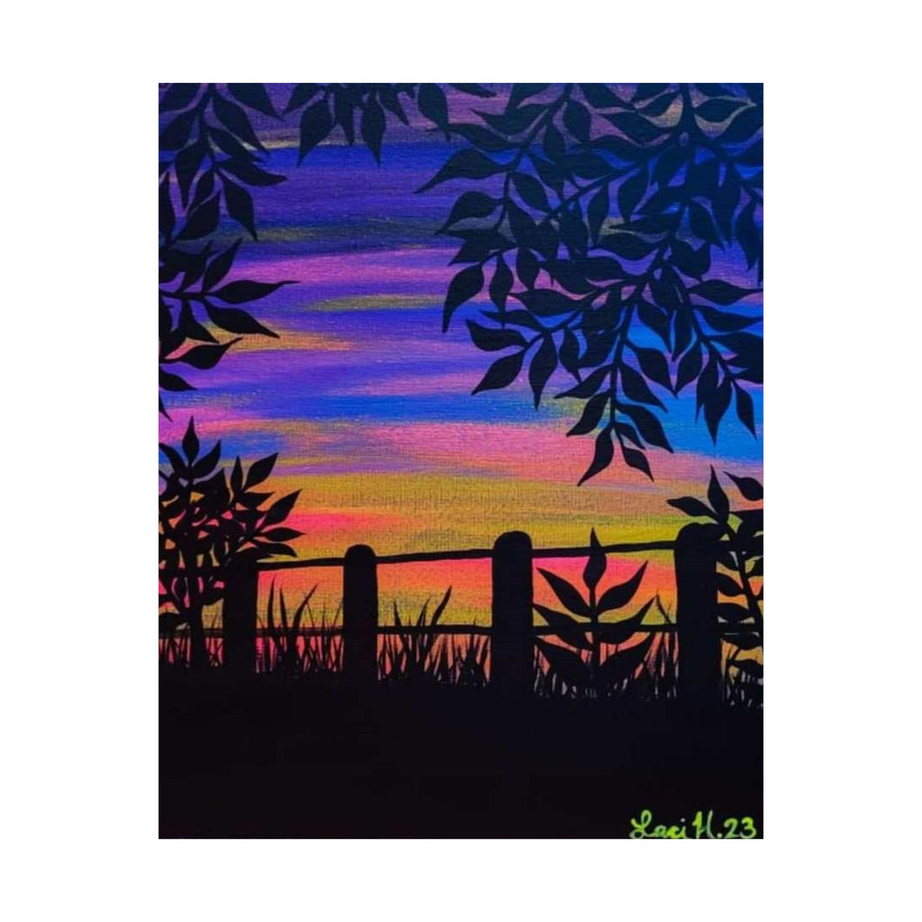 Sunset Silhouette Matte Poster