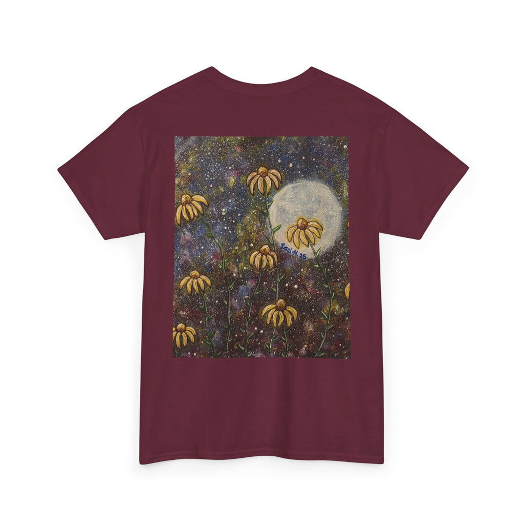Artistic flower Print Unisex Cotton Tee, Nature Lovers Gift, Summer Wear, Bee Conservation, Cute Animal Shirt