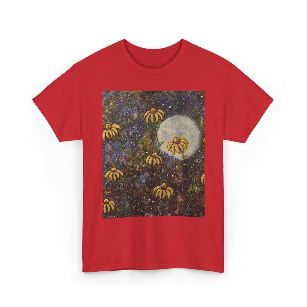 Artistic flower Print Unisex Cotton Tee, Nature Lovers Gift, Summer Wear, Bee Conservation, Cute Animal Shirt