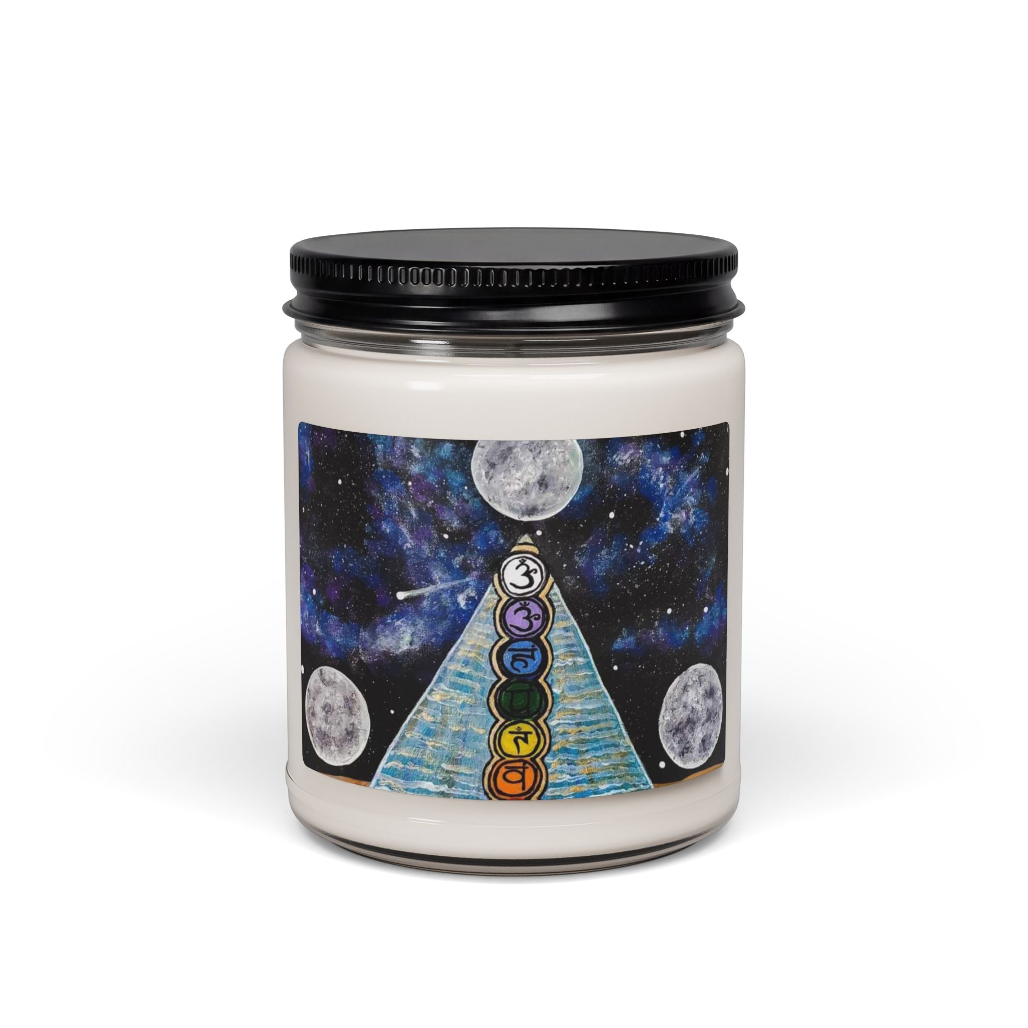 Chakra Moonlight Soy Candle — 9oz Scented Spiritual Candle