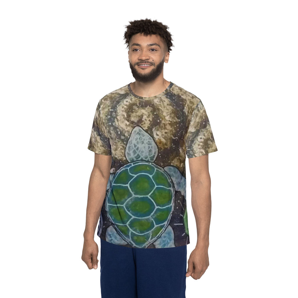 Sports Jersey Space Turtle Men's T-Shirt