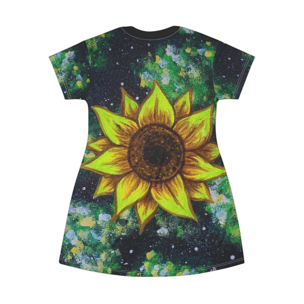 Sunflower T-Shirt Dress - Galactic Design