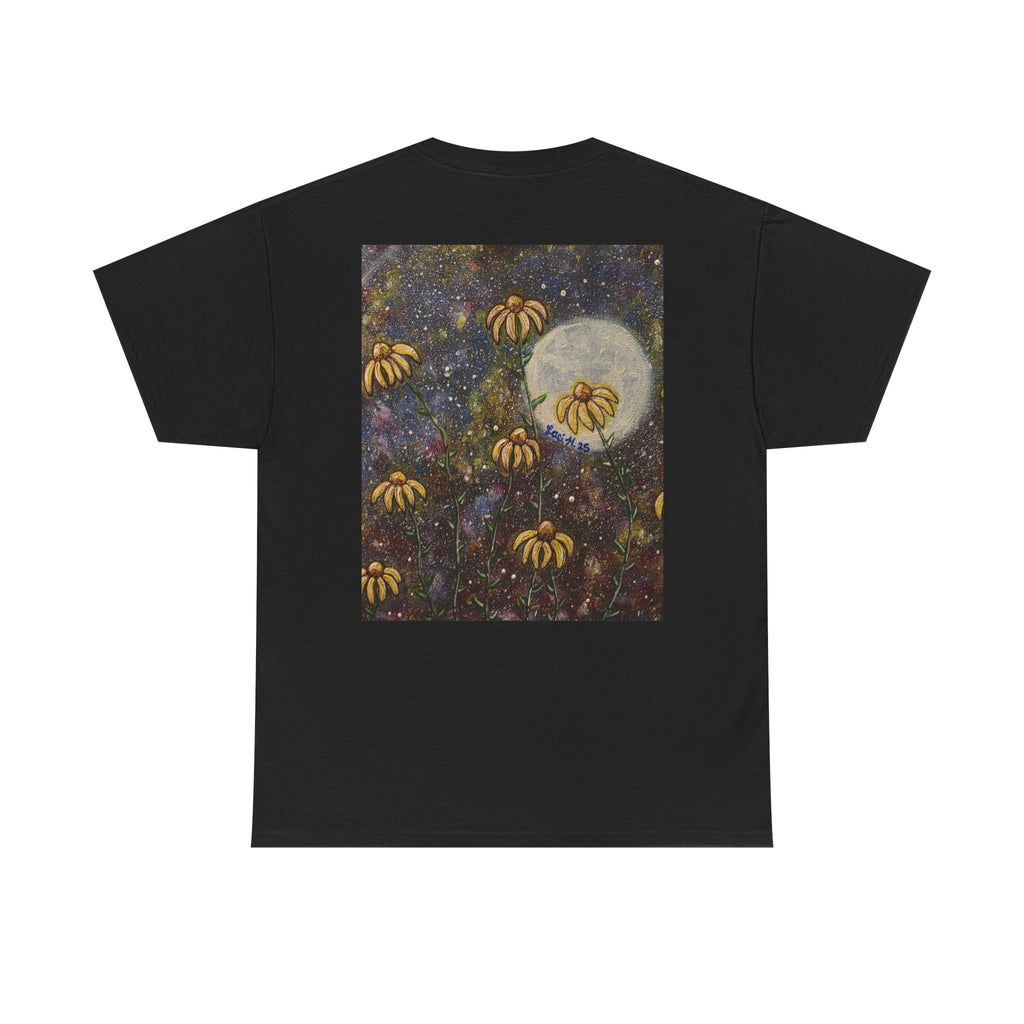 Artistic flower Print Unisex Cotton Tee, Nature Lovers Gift, Summer Wear, Bee Conservation, Cute Animal Shirt