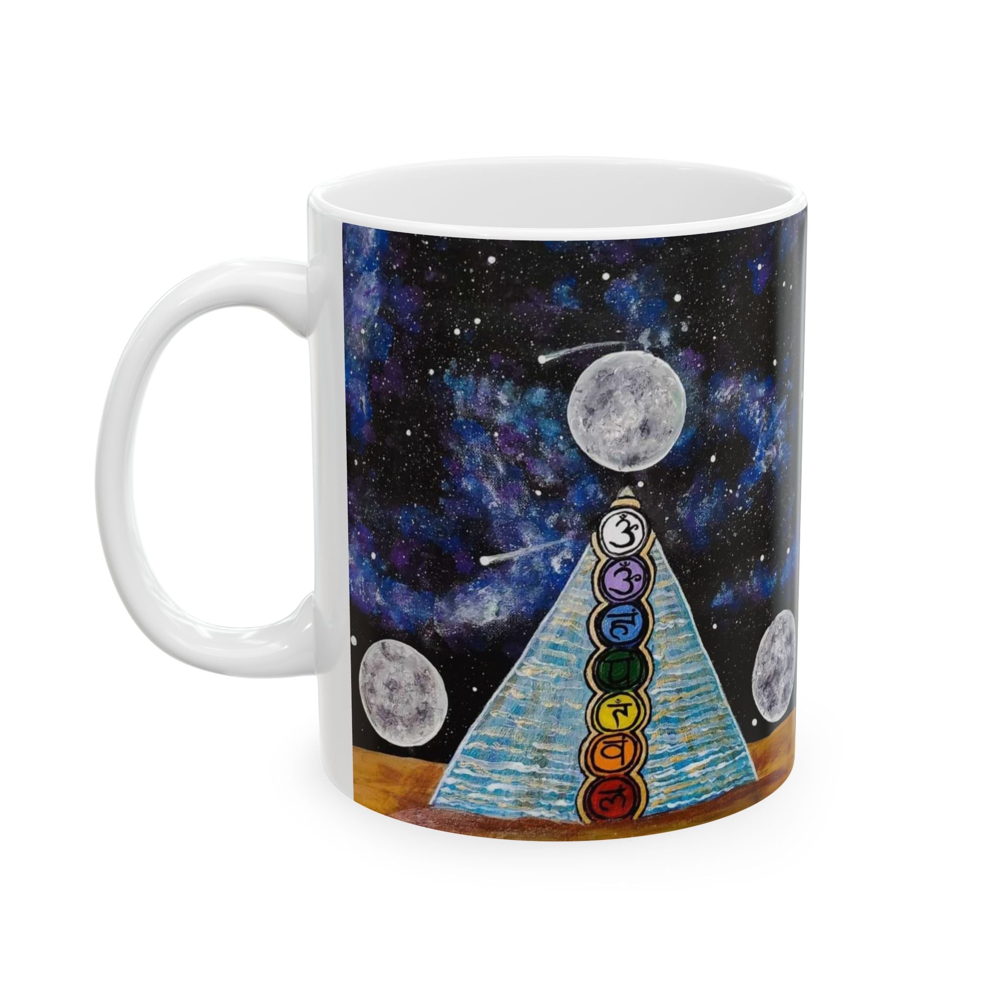 Cosmic Nature Ceramic Mug - Celestial Patterns for Coffee Lovers, Unique Gift for Astronomers, Home Decor, Space Enthusiasts, Tea Lovers
