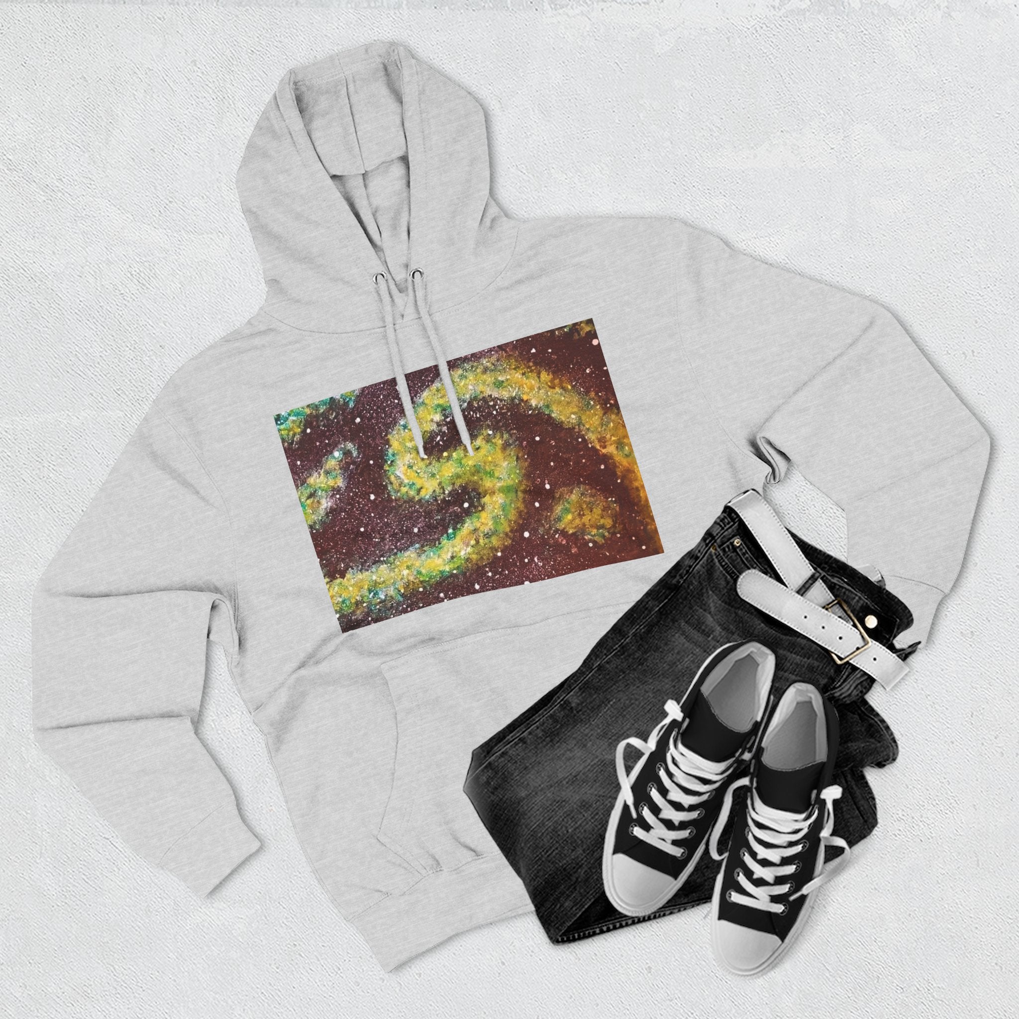 Cosmic UFO Hoodie — Galaxy Swirl Alien Space Pullover