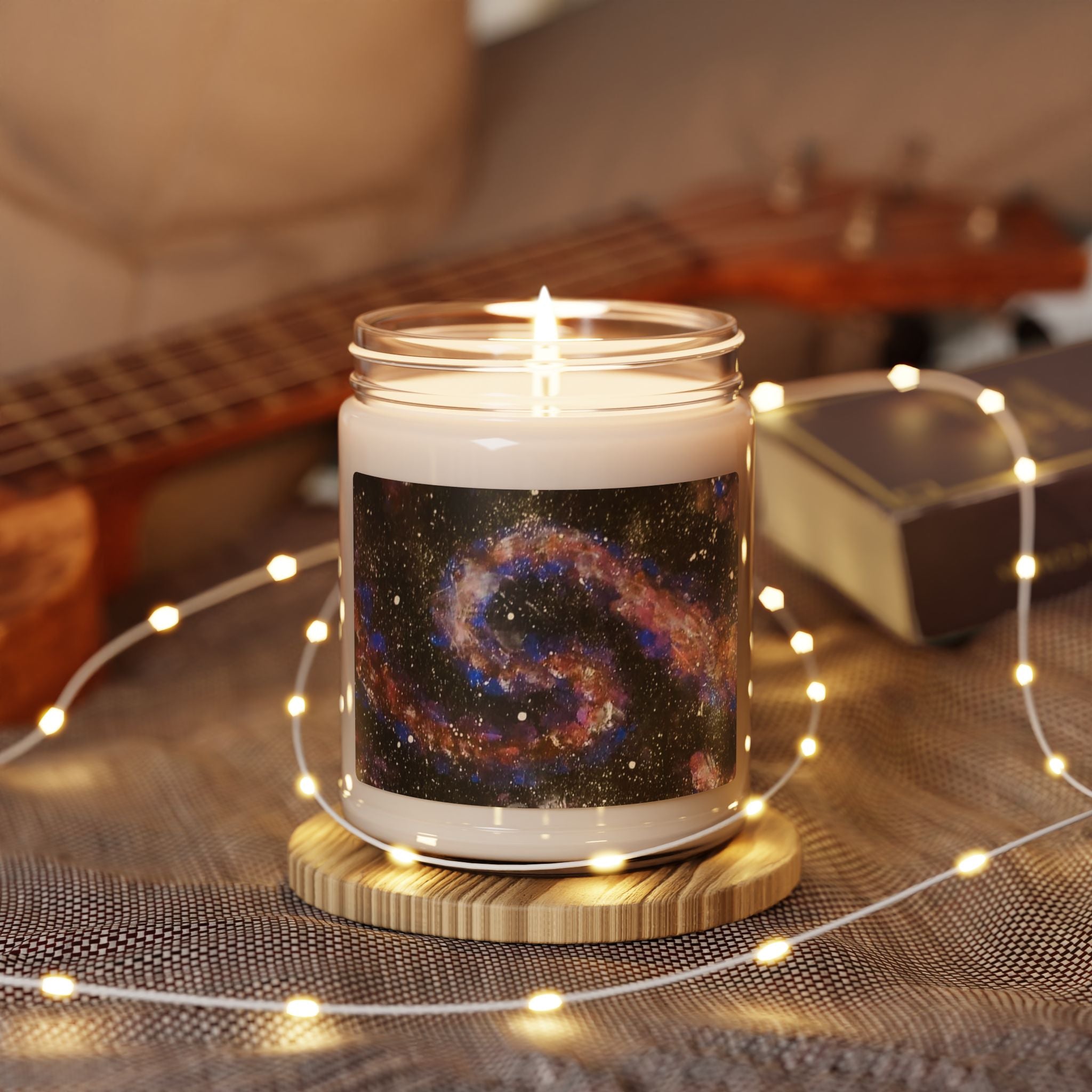 Galaxy Swirl Scented Soy Candle - 9oz Aromatherapy Jar