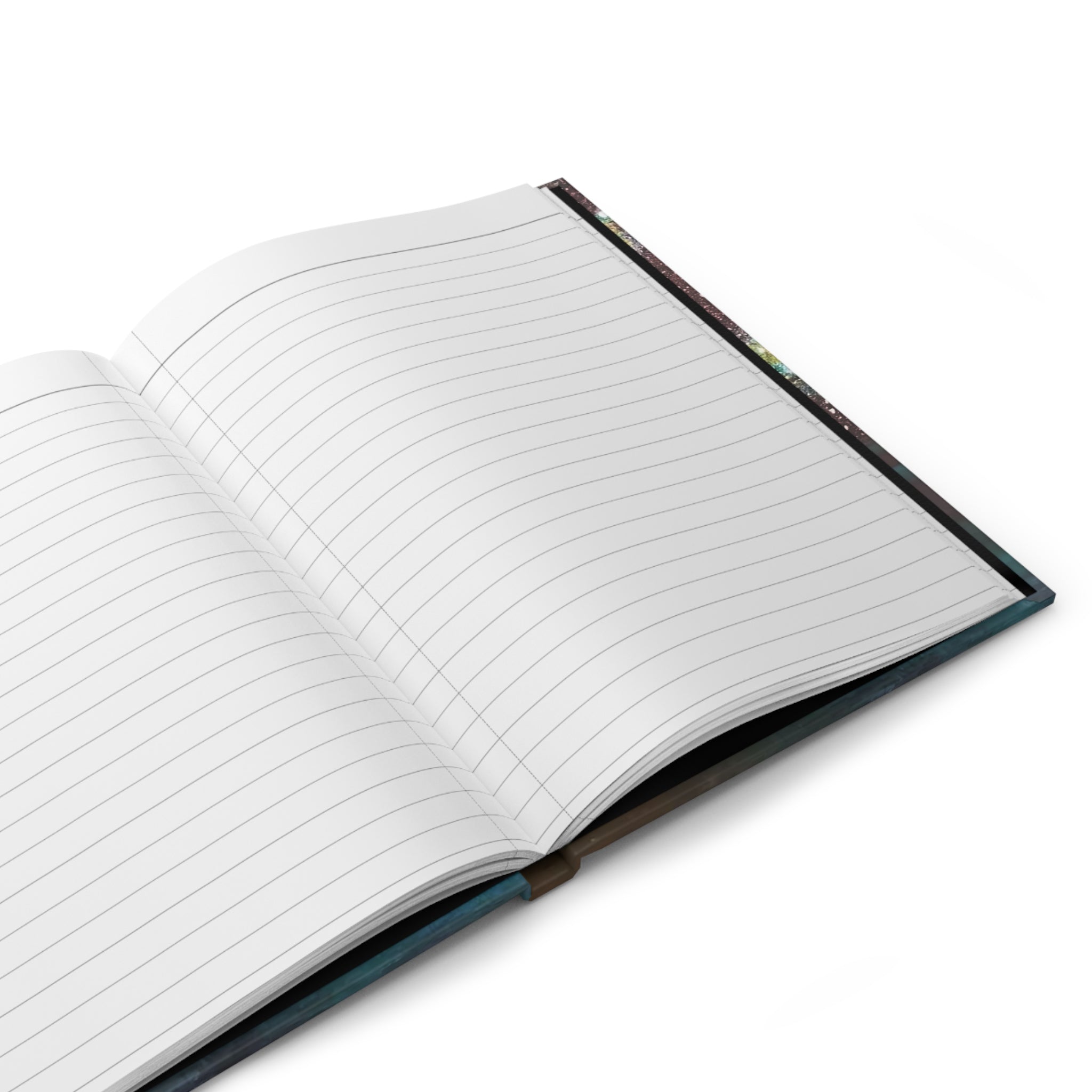 UFO Night Sky Hardcover Journal — Cosmic Alien Spaceship Notebook