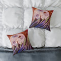 Cosmic Voyager Pillow — Abstract Space Art Square Throw Pillow