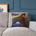UFO Galaxy Pillow - Cosmic Night Sky Decorative Throw Pillow
