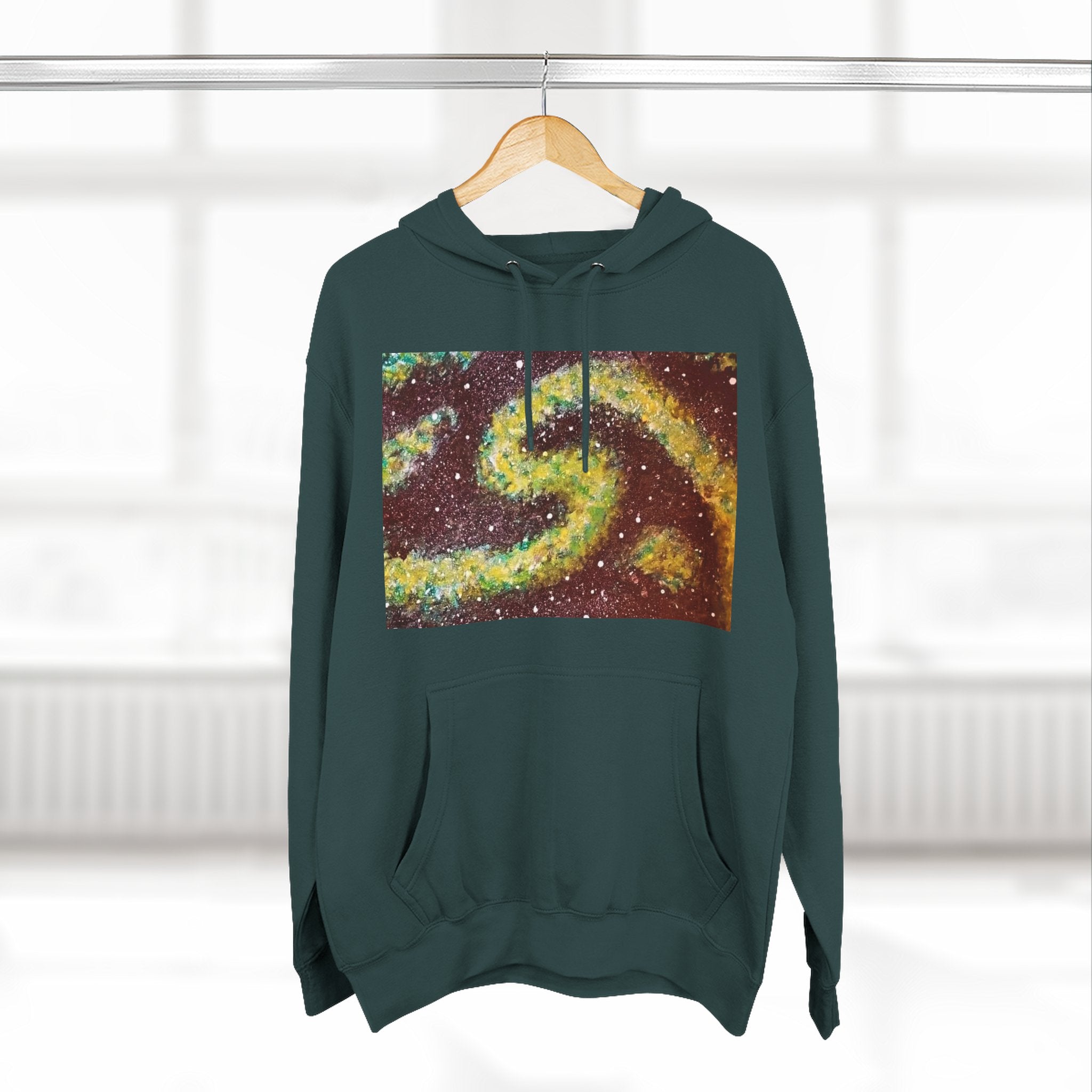 Cosmic UFO Hoodie — Galaxy Swirl Alien Space Pullover
