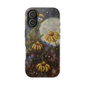 Moonlit Coneflowers Tough Phone Case — Floral Galaxy Protection