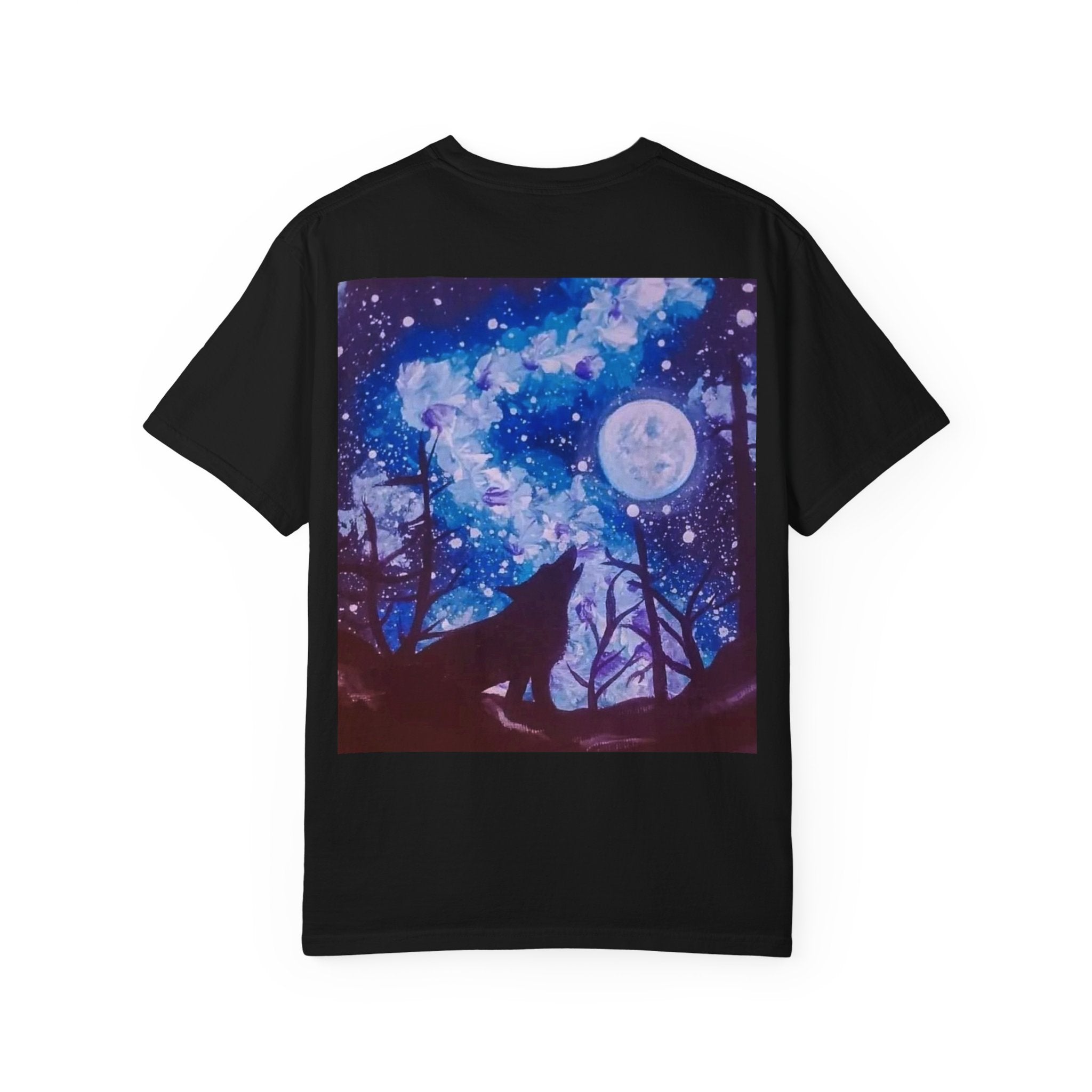 Mystical Wolf T-Shirt | Dreamy Night Sky Tee, Animal Lover Gift, Nature Vibe Shirt, Boho Fashion Top, Celestial Moon Art
