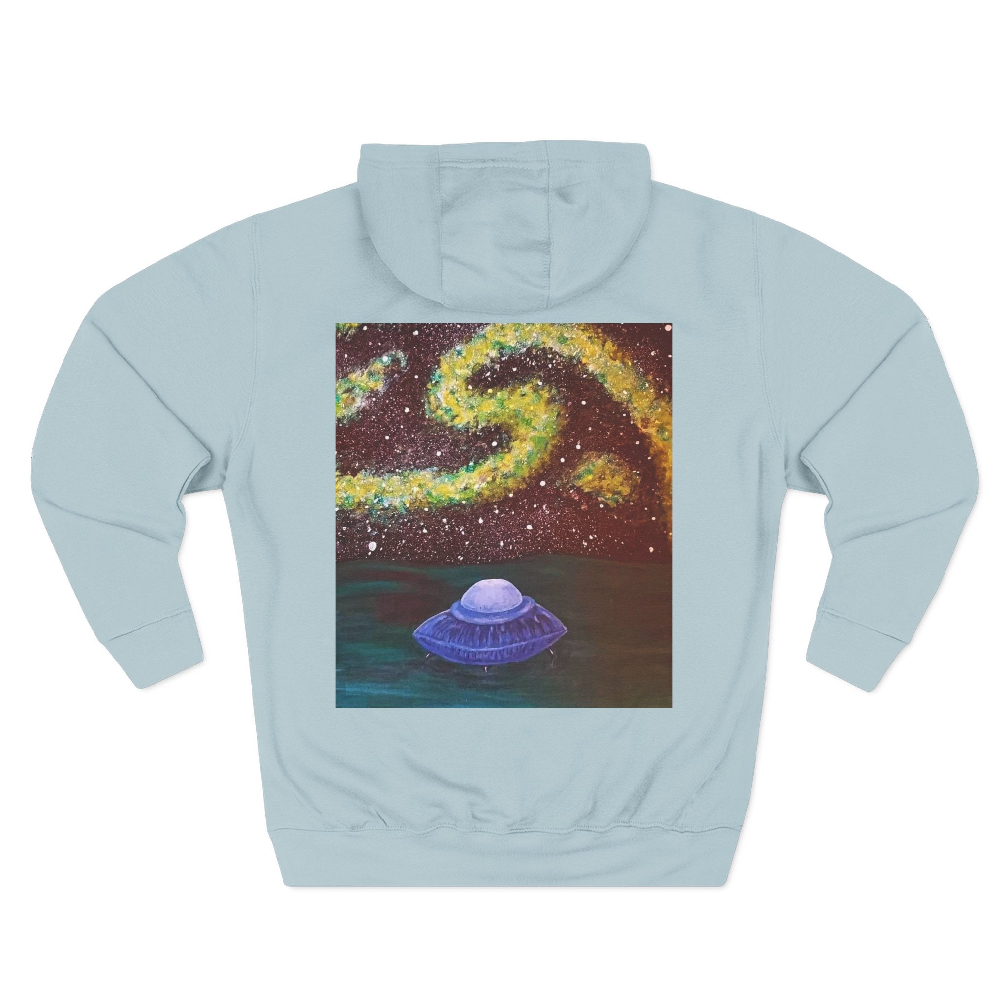 Cosmic UFO Hoodie — Galaxy Swirl Alien Space Pullover