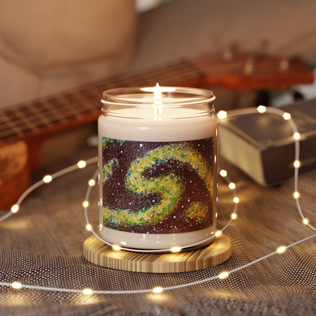 Galaxy Swirl Scented Soy Candle — 9oz Aromatherapy Jar