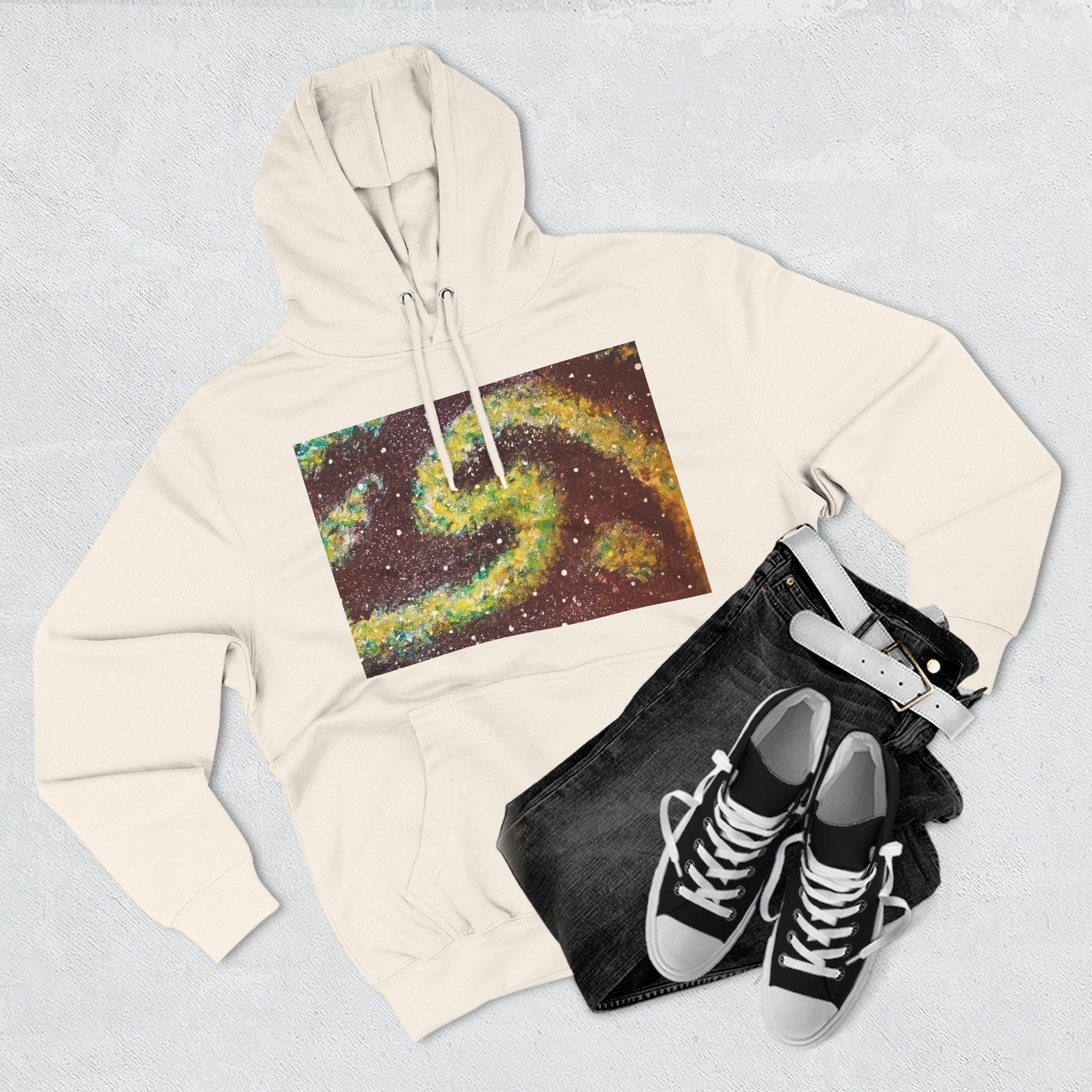 Cosmic UFO Hoodie — Galaxy Swirl Alien Space Pullover