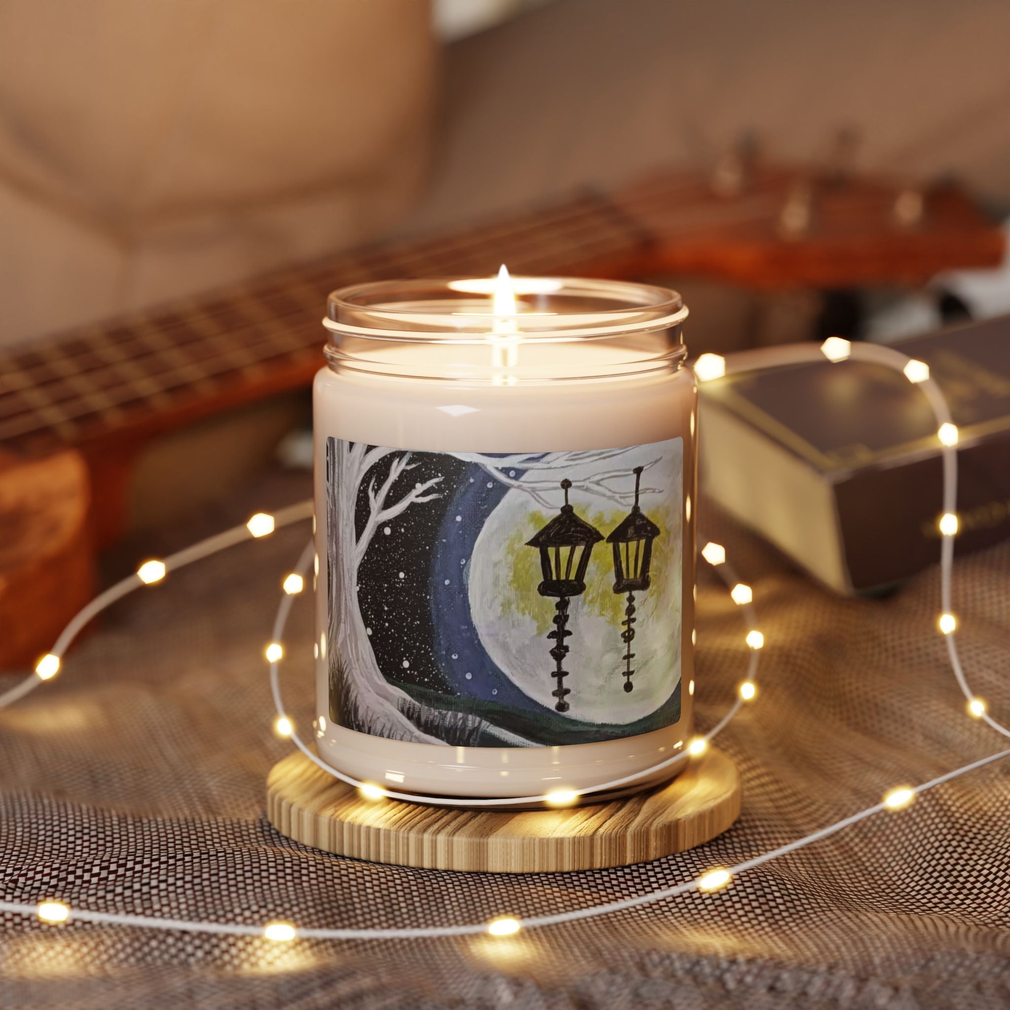 Moonlit Lantern Soy Candle — 9oz Scented Jar