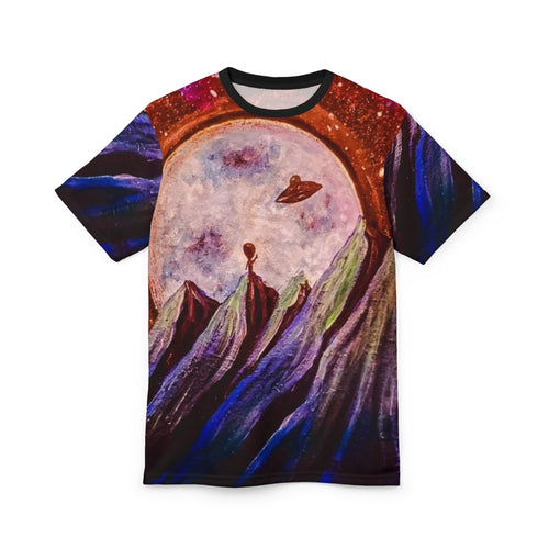 Cosmic Adventure Unisex Tee, Space Art Tee, Galaxy Shirt, Extraterrestrial T-Shirt, Unique Graphic Tee, Gift for Stargazers